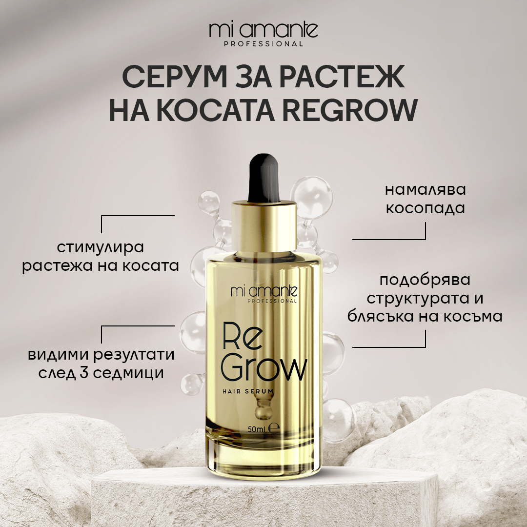 2 X Серум за растеж на косата Mi Amante ReGrow - Mi Amante Professional