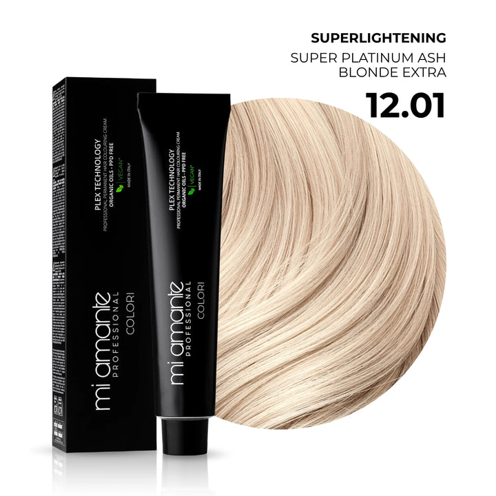 12.01 Extra svetlá platinová blond popolavá - superzosvetľujúca