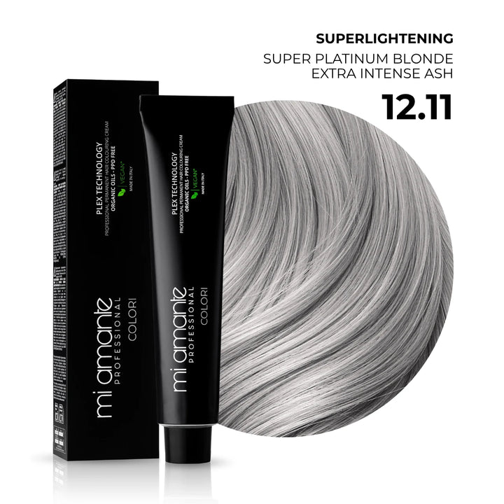 12.11 Extra svetlá platinová blond intenzívne popolavá - superzosvetľujúca