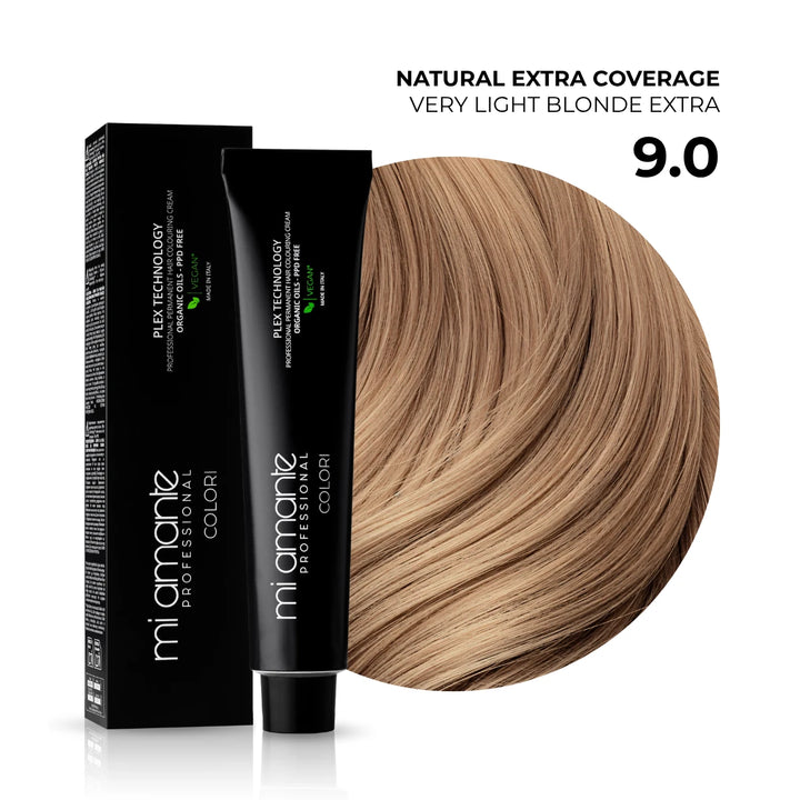9.0 Intenzívna prírodná veľmi svetlá blond - extra krytie