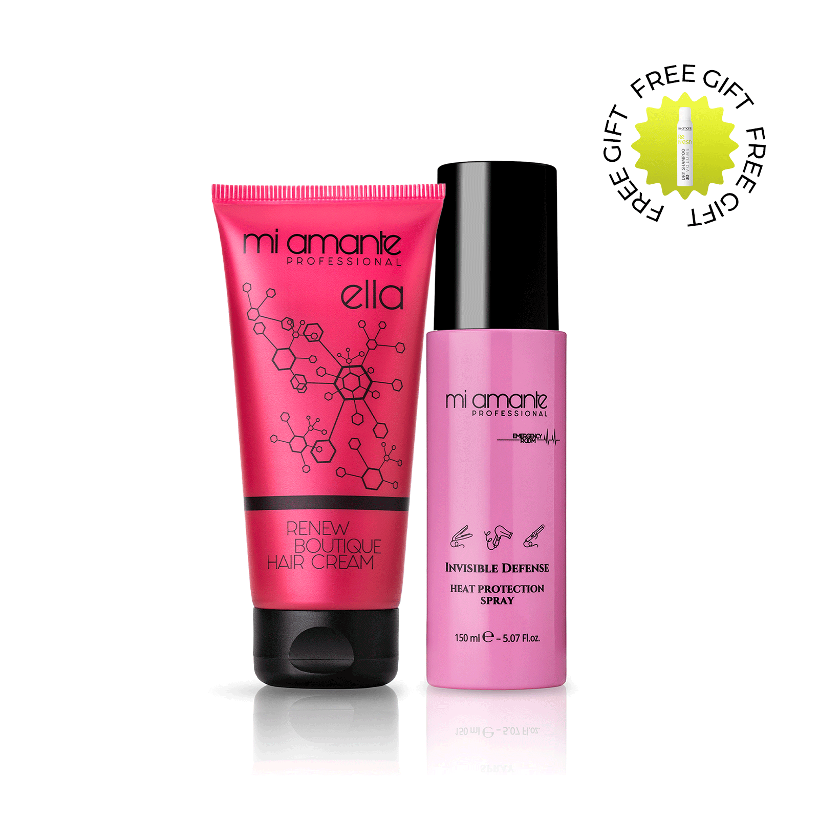 Tepelne ochranný sprej na vlasy Mi Amante Invisible Defense 150 ml.